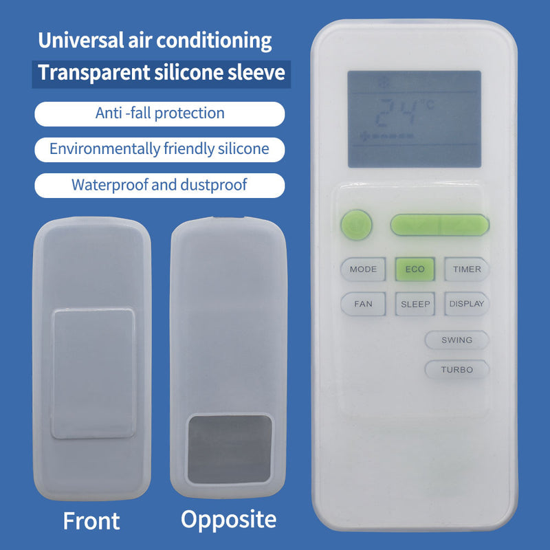 Air conditioning remote control general transparent silicone sleeve, waterproof and falling remote control cover