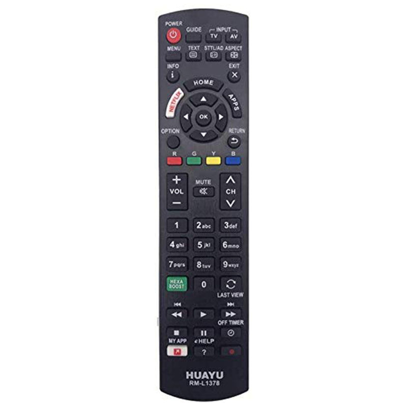 Generic LCD/LED Universal Remote No. RM-L-1378 Compatible with Panasonic LCD/LED TV Remote Control (Black)