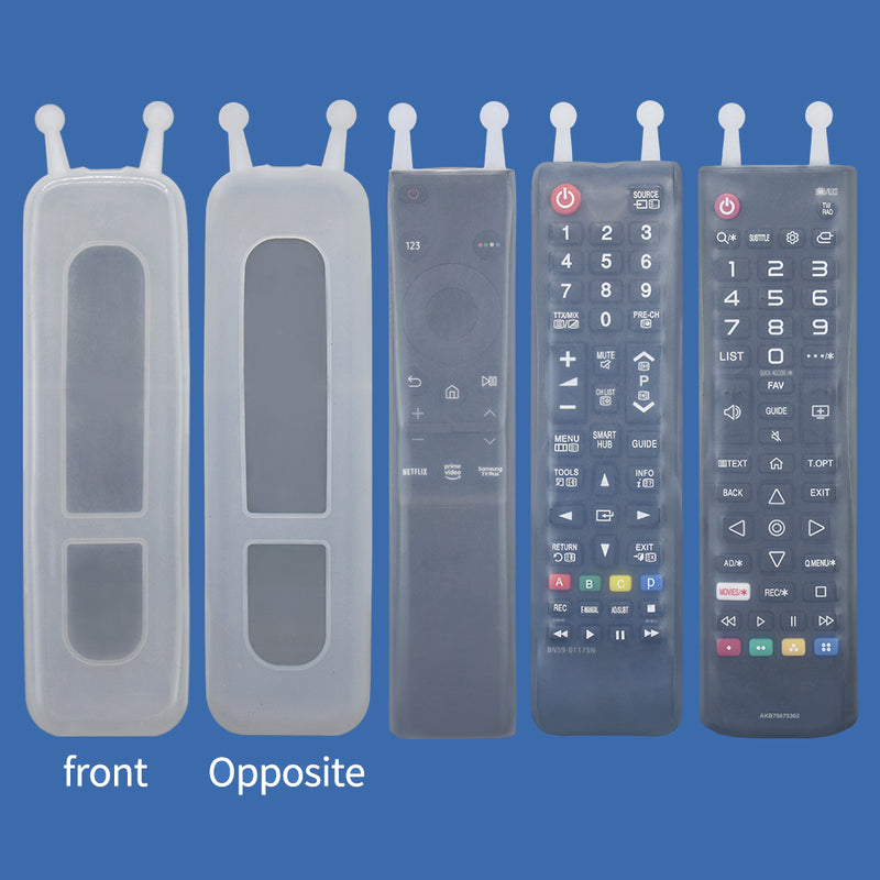 Short remote control universal transparent silicone sleeve, waterproof and falling remote control cover