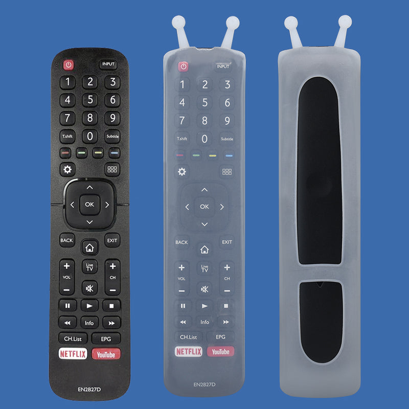 Long remote control universal transparent silicone sleeve, waterproof and falling remote control cover