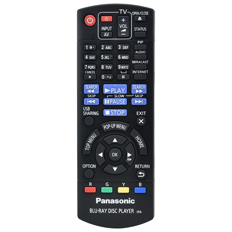 N2QAYB000965 Replace Remote for Panasonic Blu-ray Player DMP-BDT270 DMP-BDT270GT