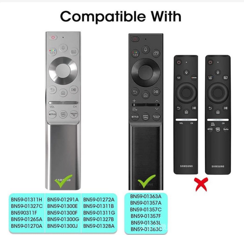 Protective Silicone Remote Cover for TV BN59-01311H BN59-01291A Remote Control, Shockproof, Washable