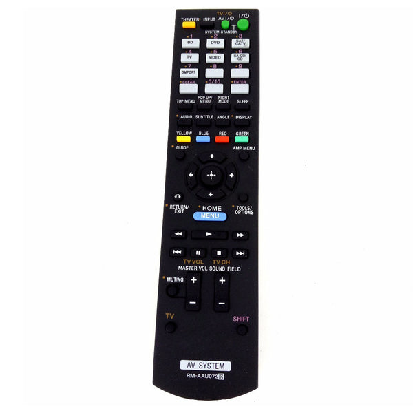 RM-AAU072 Remote fit for Audio/Video Receiver HTC-T150 1-487-612-11 HTCT150HP  SS-CT150 SA-WCT150 HT-SS370