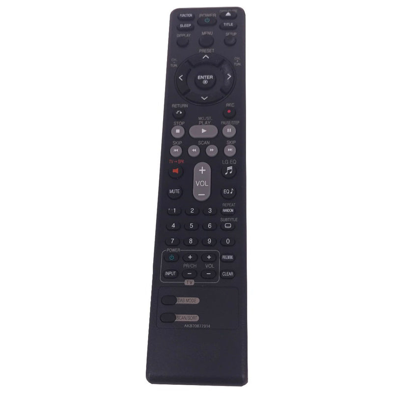 AKB70877914 Remote Control fit for TV DVD/CD Home Theater Micro Audio System FB164DAB FBS164V MDT354K RDD264K