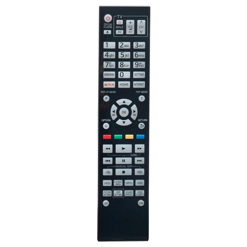 N2QAYA000172 Remote Control fits for Blu-ray Players DPUB9000EBK DP-UB9000EBK DPUB9000EGK