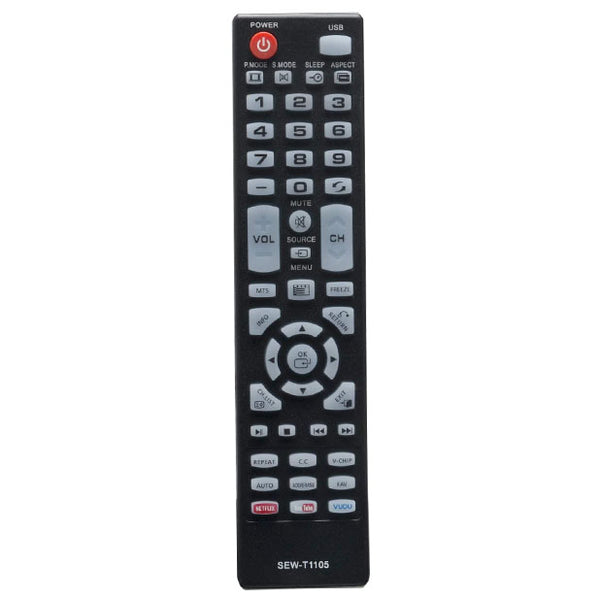 SEW-T1105 Remote Control Compatible With 4K LCD Smart HDTV ELEFW504 ELEFT326 ELEFT407 ELEFT195 ELEFT222 ELEFW195