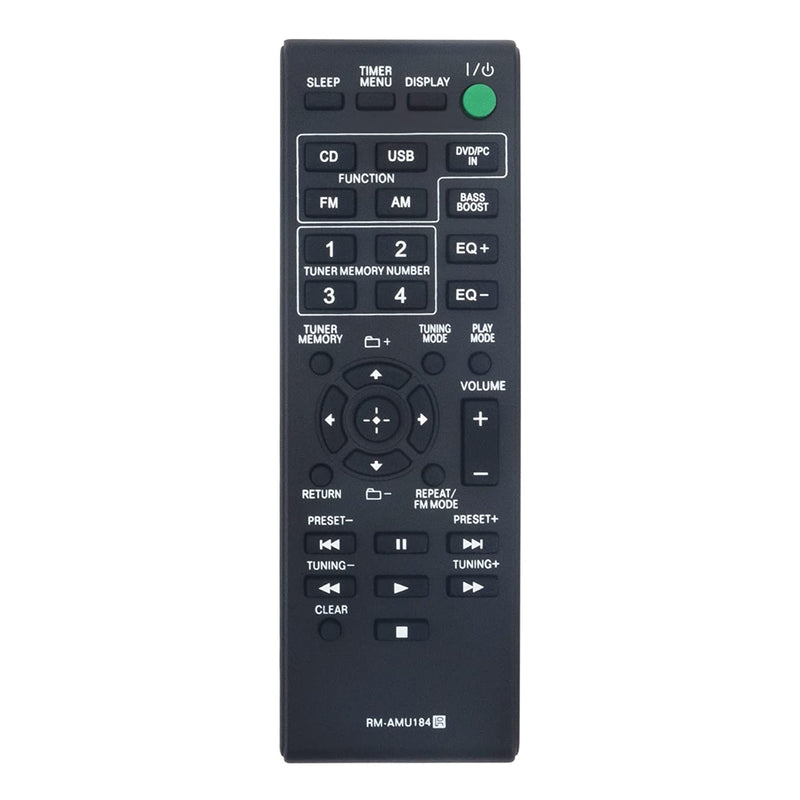 RM-AMU184 Remote Control for Mini Hi-Fi System MHC-ECL5 SS-ECL5 HCD-ECL5 MHCECL5 SSECL5 HCDECL5
