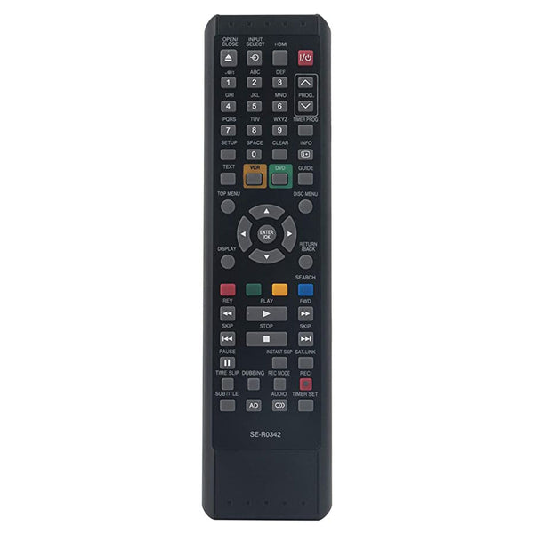 SE-R0342 Remote fit for DVD Video Cassette Recorder DVR19DTKB DVR20KB