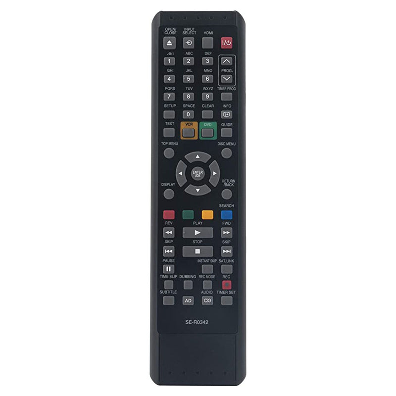 SE-R0342 Remote fit for DVD Video Cassette Recorder DVR19DTKB DVR20KB