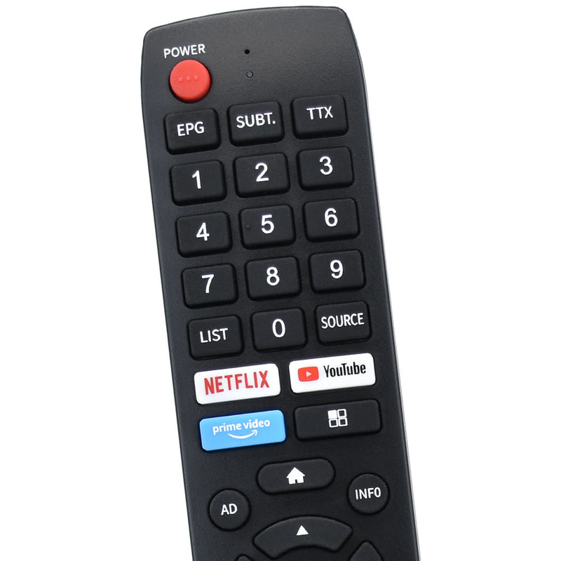 Aconatic TV remote. RC-NF02 code is for 43hs534an TV and remote. must be the same as this one.