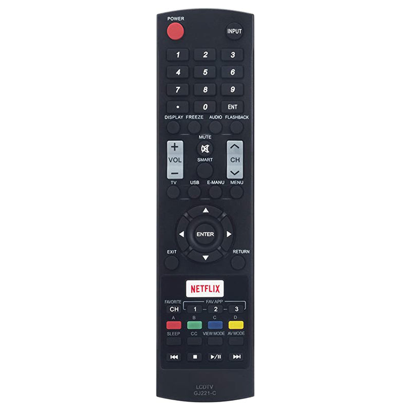 GJ221-C Remote Control for LCD LED TV LC32LE653U LC-43LE653U