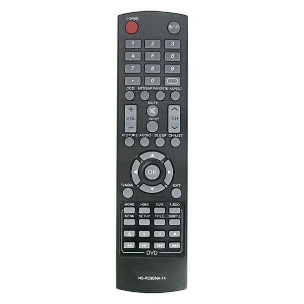NS-RC9DNA-14 Remote For LED TV DVD Combo NS-28DD310NA15 NS-32DD310NA15 NS-32DD220NA16 NS-32DD200NA14