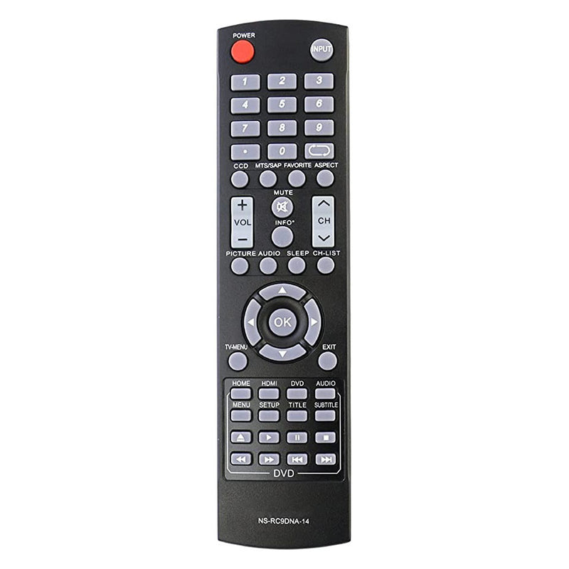 NS-RC9DNA-14 Remote For LED TV DVD Combo NS-28DD310NA15 NS-32DD310NA15 NS-32DD220NA16 NS-32DD200NA14