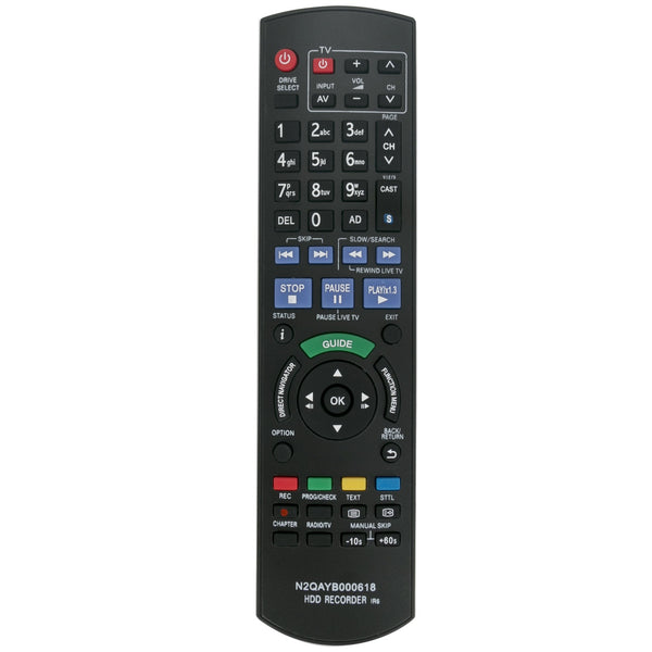 N2QAYB000618 IR6 Recorder Remote Control For  HDD DVD DMR-HW120 DMR-HW220 DMR-HW100EBK DMRHW100EB-K