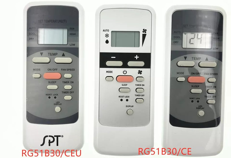 Remote Control RG51F/E RG51F3/BGEF Fits Air Conditioner RG51B30 CEU RG51B30/CE