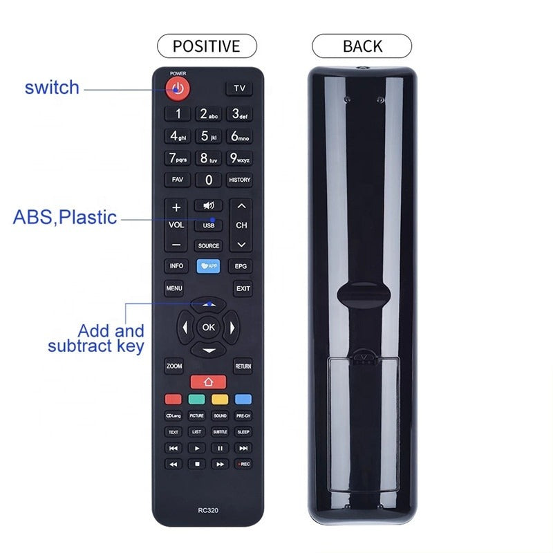 ZF 54 TV Remote Control RC320 For 06-532W54-TY01X