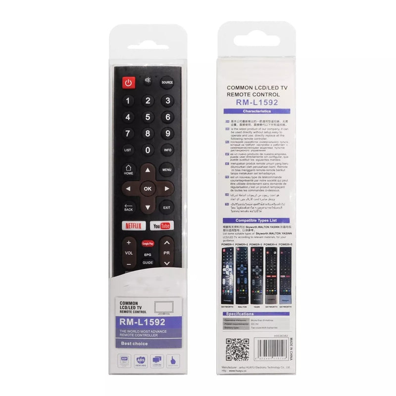 RM-L1592 Remote Control for LED LCD Smart TV Remote Controller