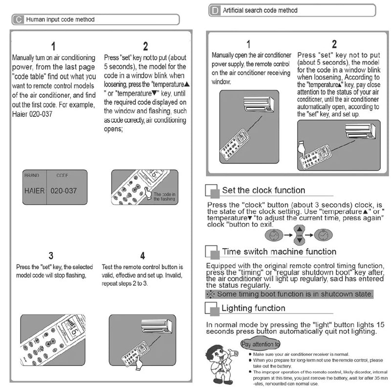 Air Conditioning K-1028E Remote Control Air Conditioning LCD Remote Control