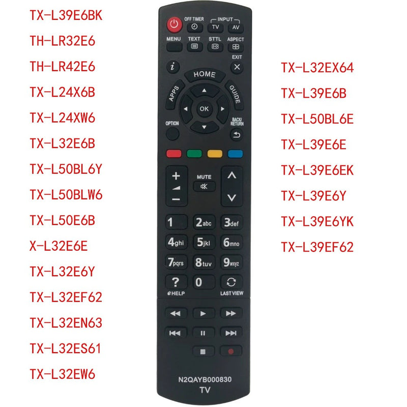 N2QAYB000830 Remote For Smart TV TX-L32E6B TX-L39E6B TX-L50E6E TX-L32S10E TX-P50ST50