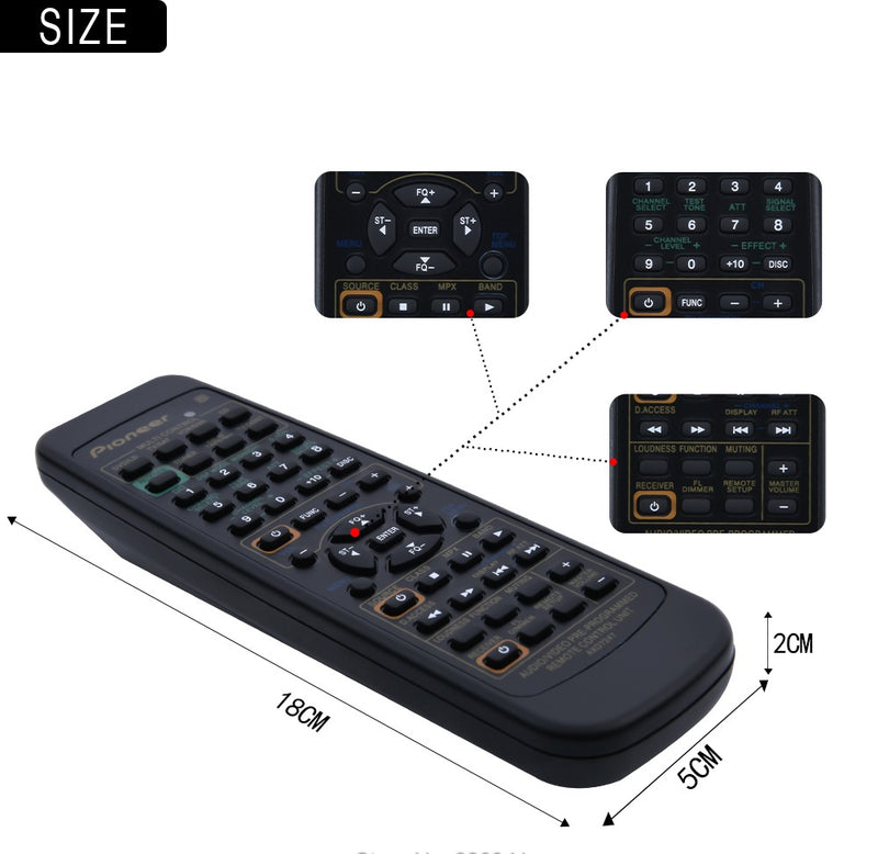 AXD7247 Remote Control For Receiver VSX-D510 VSX-D209 VSX-D409