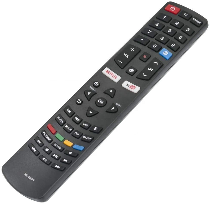 RC650PT Remote For LED Smart HDTV 32D1280 43D1280 49D1660 55D1700