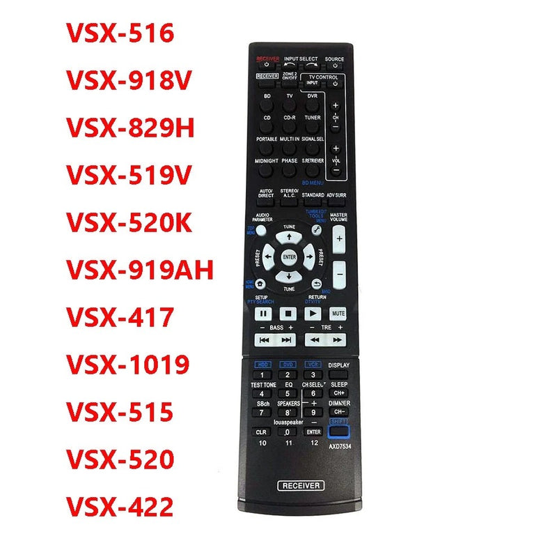 Remote Control For Receiver AXD7534 AXD7568 VSX-516 VSX-918V VSX-829H VSX-417 VSX-515