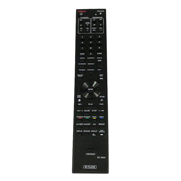 RC-2930 For BD Disc Player Remote Control BDP-05FD BDP-23FD BDP-62FD BDP-80FD RC-2427 BDP-150-K
