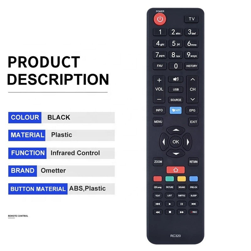 Remote Control RC320 For Smart LCD TV