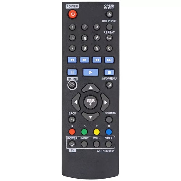 AKB73896401 Remote Control For BLU RAY DISC DVD Player BP135 BP175 BP255 BP300 BP335W BP340 BP350