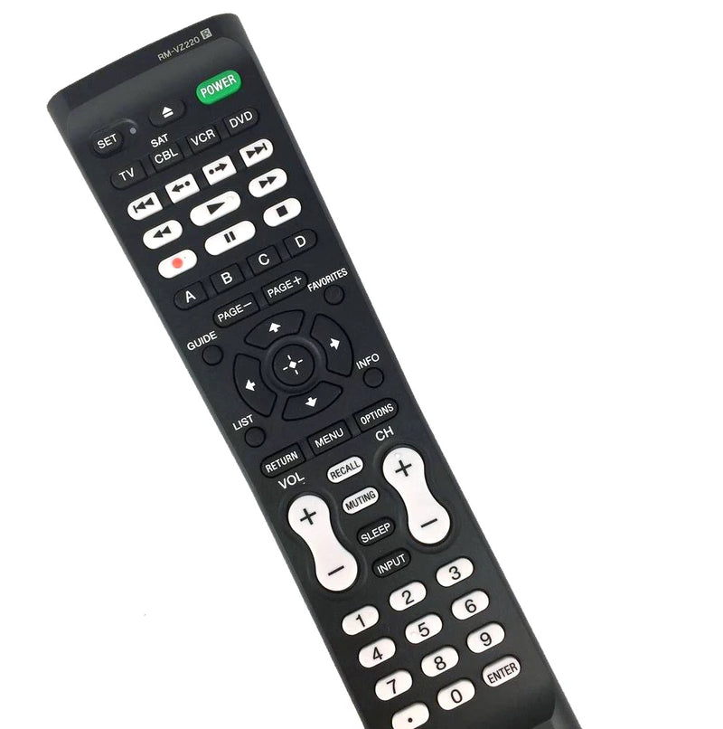 RM-VZ220 TV Remote Control For TV SAT CBL VCR DVD Black