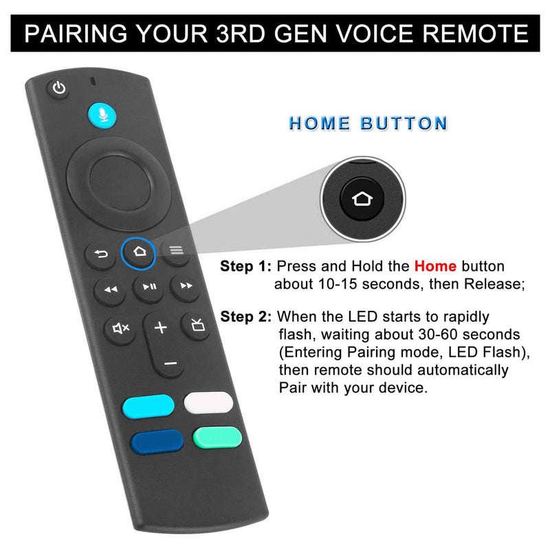 L5B83G Voice Remote Control Fit for 3rd Fire TV Stick 4K