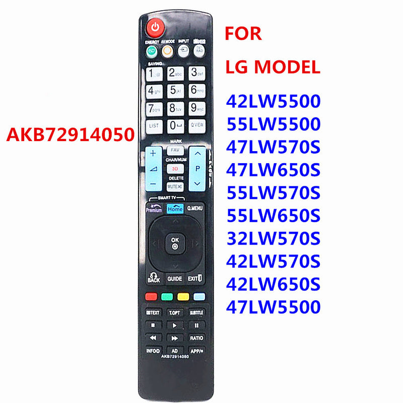 AKB72914050 Remote Control For LED LCD Plasma TV 55LE5400 42LE7500 42LE5500