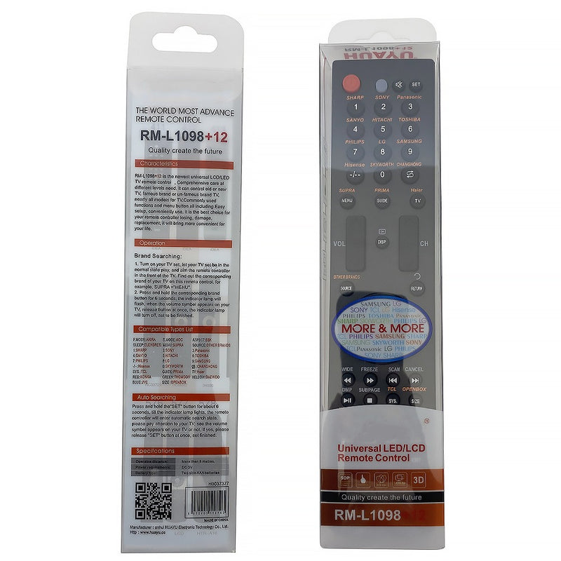 RM-L1098+12 TV Remote Control