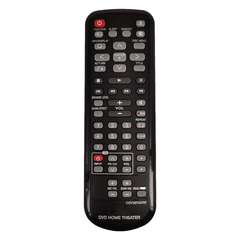 COV33743707 For DVD HOME THEATER Remote Control