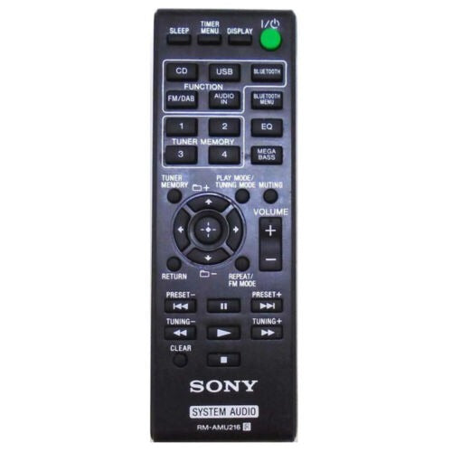 RM-AMU216 For System Audio Remote Control CMT-SBT20B CMTSBT20