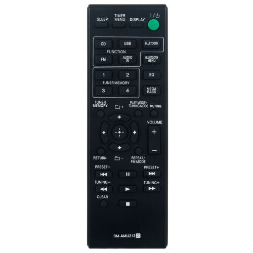 RM-AMU212  Remote for Hi-Fi System CMT-X3CD CMT-SBT20 HCD-SBT20